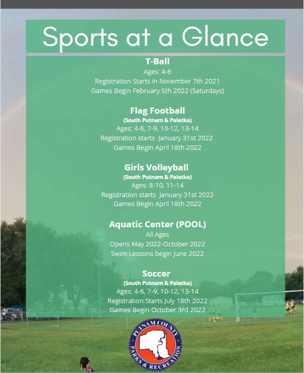 Sports at a glance flyer